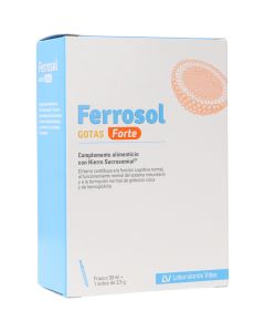 Ferrosol Gotas Forte Frasco 30 ml + 1 Sobre 2.5 g