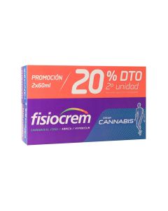 Crema de Masaje Fisiocrem Cannabis 60 ml x 2