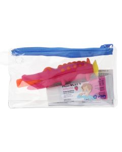 Fluor Kin Kit Viaje Infantil Pasta Dentífrica + Cepillo Cocodrilo