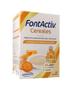 FontActiv 8 Cereales sabor galleta: Nutrición Completa para Adultos Mayores