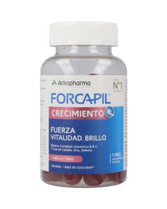 Forcapil caramelos de goma para fortalecer el pelo y las uñas