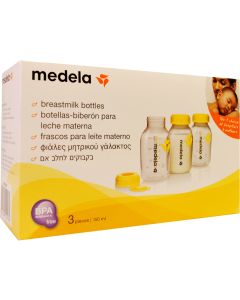 Medela 3 Botellas-Biberón para Recoger Leche Materna