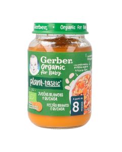 Gerber Organic Tarrito judías blancas y quinoa +8m
