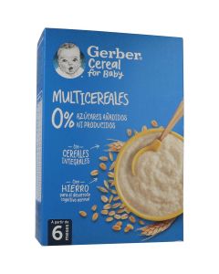 Gerber Papilla Multicereales para bebé 270g +6M