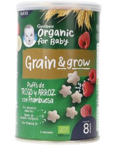 Gerber Puff Trigo y Arroz con Frambuesa 5 Raciones