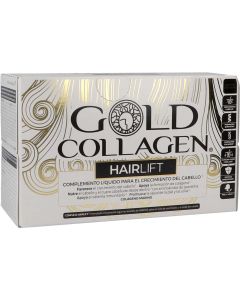 Gold Collagen Hairlift 10 frascos de tratamiento para el cabello