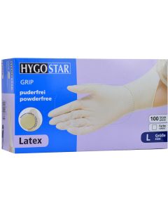 Guantes Cuatrogasa Latex Talla L con Polvo
