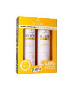Heliocare 360 Spray Invisible Protector Solar SPF50+ 2 x 200 ml