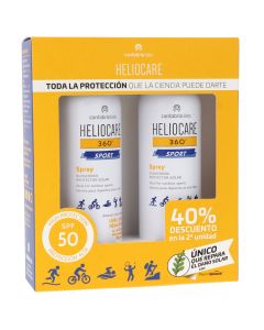 Heliocare 360º Pack Duplo Sport Spray SPF50 2x100 ml