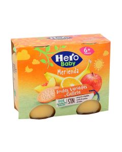 Hero Baby Frutas Variadas y Galleta Pack 2 x 190 g