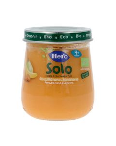 Hero Baby Solo Potito Pera, Plátano y Zanahoria +4 meses
