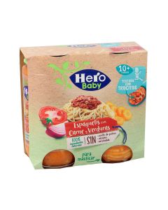 Hero Baby Tarrito Espaguetis con Carne y Verduras Pack