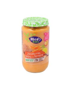 Hero Baby Tarrito Zanahorias Baby con Ternera +6 meses