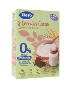 Hero Papilla 8 Cereales con Cacao + 12 meses