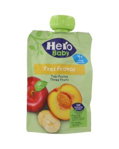 Hero Baby Solo Bolsita Melocotón, Manzana y Plátano
