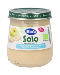 Hero Solo Tarrito 100% ecológico con manzana, plátano y yogur