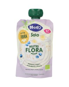 Hero Solo Puré Nutri Flora Plátano Yogur Arándanos y Avena