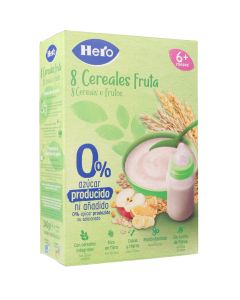 Hero Papilla 8 Cereales con Fruta 6+ 340g