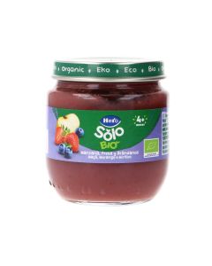 Hero Bio Solo Tarrito 100% ecológico con manzana, fresa y arándanos 120g