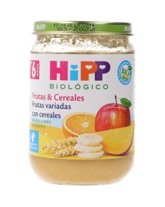 HIPP Tarrito Frutas y Cereales +6M 190 g