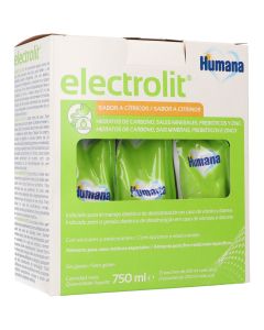 Humana Electrolit Sabor Cítrico 250 ml x3