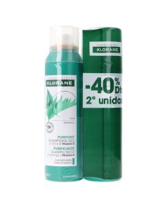 Klorane Duplo Descuento Champú Seco Ortiga Seborregulador 150 ml