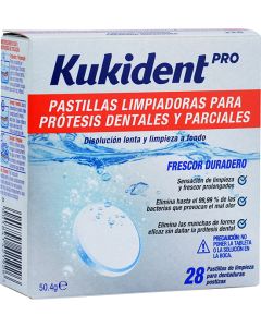 Kukident Pro Pastillas Limpiadoras para Prótesis 28 uds
