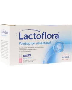 Lactoflora Protector Intestinal Adulto Fresa 10 Frascos