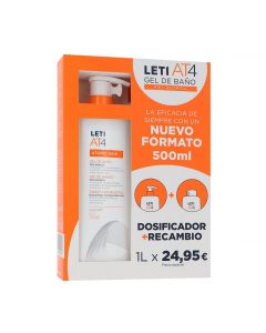 Leti AT4 Gel de Baño Piel Atópica 2 x 500 ml