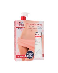 Leti fem pack eduplo regalo formato 250 ml gel íntimo higiene diaria femenina