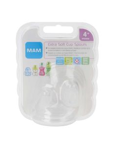 Mam 2 Boquillas de silicona para Vasos de aprendizaje +4 meses