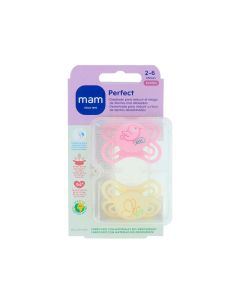 MAM Perfect Chupete Silicona 2-6 meses 2 uds