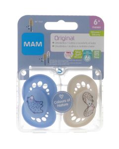 MAM Chupete +6 meses Silicona 2 uds - 3 modelos