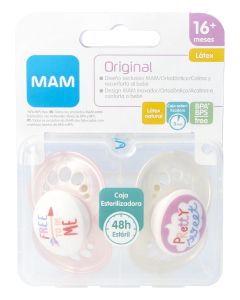 Mam Chupetes Original Rosa +16 meses Látex