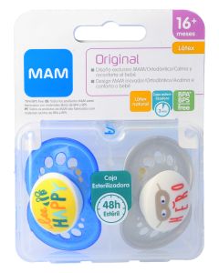 Mam Chupetes Original Azul +16 meses Látex