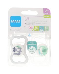 Mam Air Chupetes Silicona Gris +6 meses