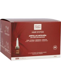 Martiderm Hair System 28 Ampollas Anticaída estimulantes de crecimiento