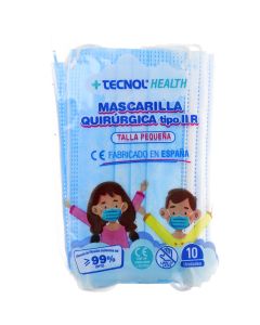Mascarillas Quirúrgicas Infantiles Varios Colores 10 uds