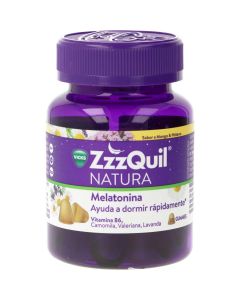 ZzzQuil Natura Melatonina Mango y Plátano gominolas