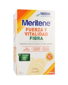 Meritene Fuerza y Vitalidad Fibra Sabor Vainilla 14 Sobres