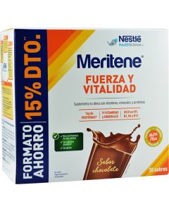 Meritene Fuerza y Vitalidad Sabor Chocolate 30 Sobres - Formato Ahorro