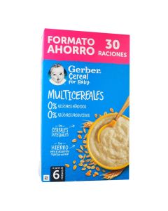 Gerber Papilla Multicereales para bebé 510gramos +6M