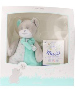 Mustela Pack Agua de Perfume Musti + Osito Peluche azul
