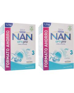 Nan Optipro 3 Duplo Formato Ahorro 2 X 1200 Gramos