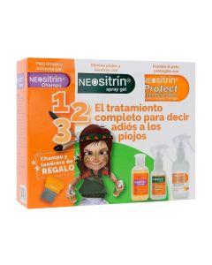 Neositrín Pack Antipiojos Champú + Spray + Acondicionador