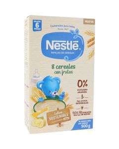 Nestlé Papilla 8 Cereales con fruta + 6 meses