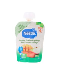 Nestlé Puré Bolsita Manzana, Zanahoria y Mango +6m