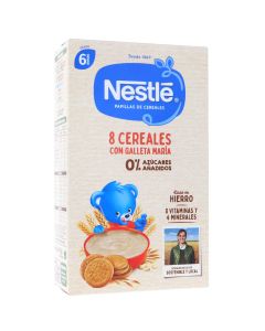 Nestlé Papillas 8 Cereales con Galletas María 475 g