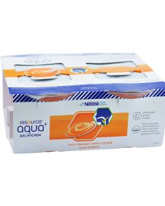 Nestlé Resource Aqua+ Gelificada Naranja 4x125 g