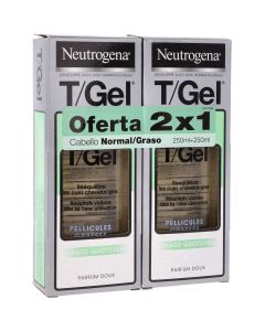 Neutrogena T/Gel Champu Anticaspa Pelo Graso 2 x 1